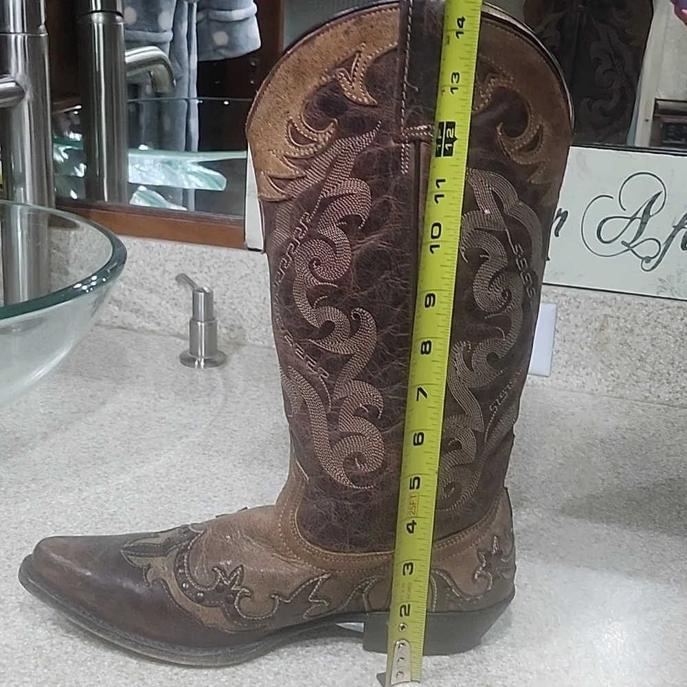 Matisse Marfa All Leather Western Cowboy Boots Size 9M - Picture 12 of 14